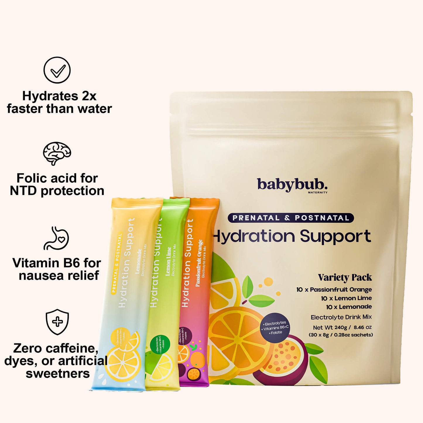 Bub's Pregnancy & Breastfeeding Hydration Support