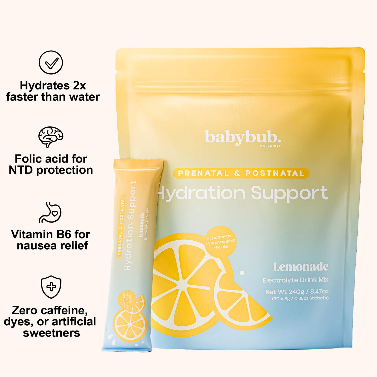 Bub's Pregnancy & Breastfeeding Hydration Support