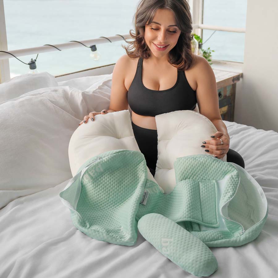 #color_turquoise #bubs_maternity_pillow